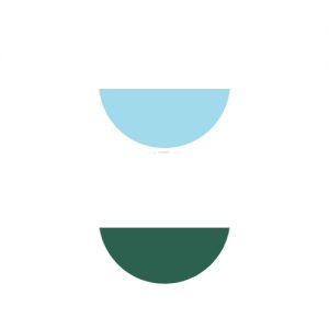 Accesorii pentru coliere Aqua - Verde (semicerc)