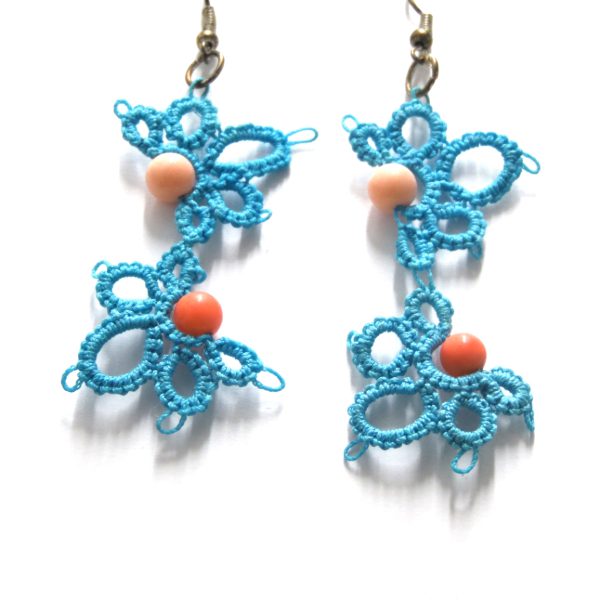 Cercei handmade Pink Pearl