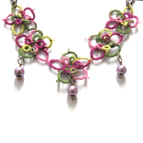 Colier handmade Spring Flowers