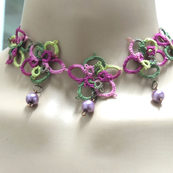 Colier handmade Spring Flowers - imagine 2