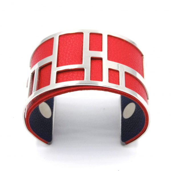 Brățară Labyrinth 40 MM Roșu și Albastru - imagine 5