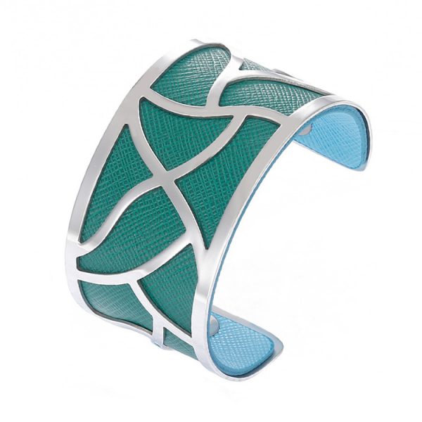 Brățară River 40 MM Aqua și Verde - imagine 5