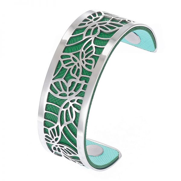 Brățară Butterfly 25 MM Aqua și Verde - imagine 5