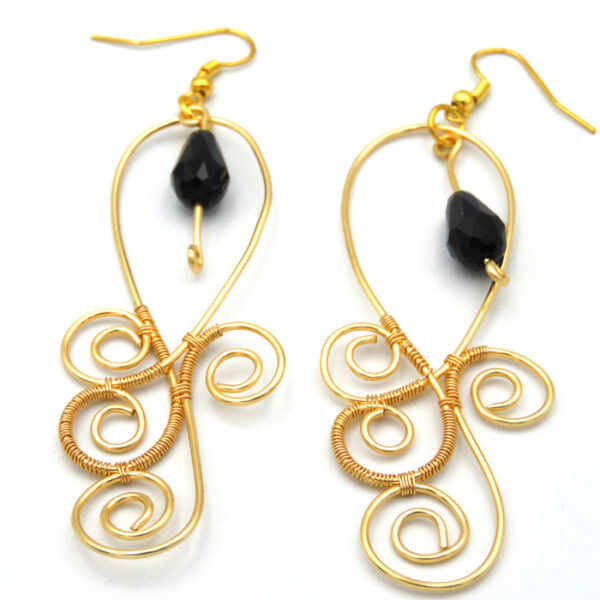 Cercei Teardrop Gold - imagine 4