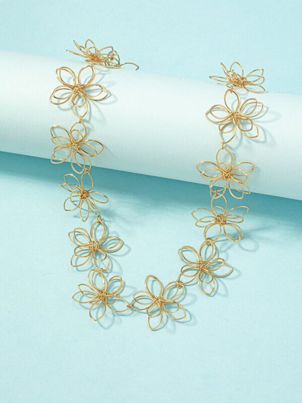Colier choker Infinite Flower - imagine 2