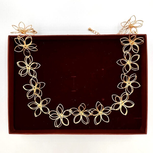 Colier choker Infinite Flower - imagine 4