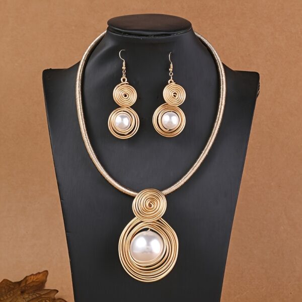 Colier handmade Retro Spirals - imagine 3