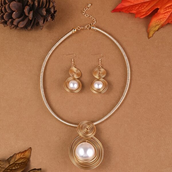 Colier handmade Retro Spirals - imagine 4