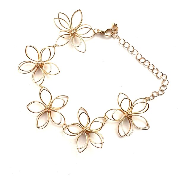 Brățară handmade Infinite Flower - imagine 3