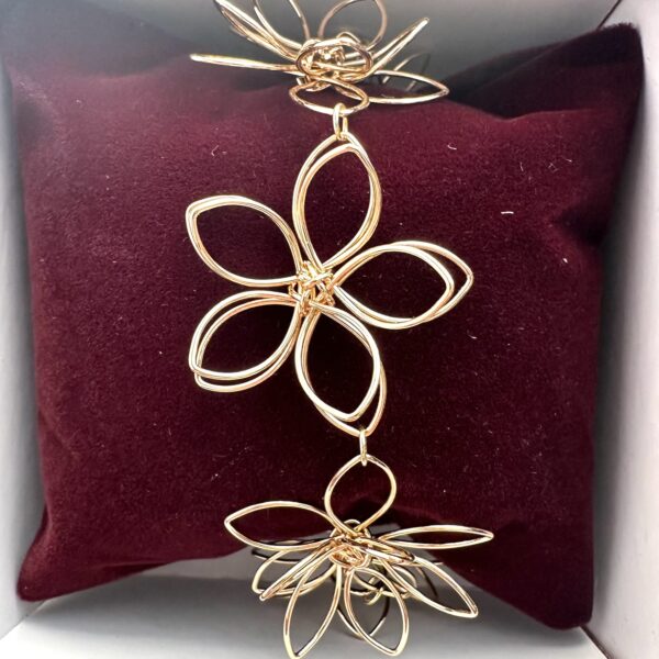 Brățară handmade Infinite Flower - imagine 4
