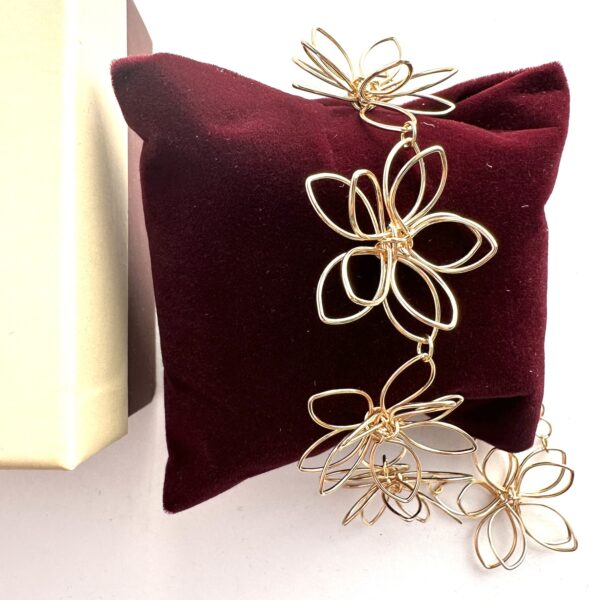 Brățară handmade Infinite Flower - imagine 2