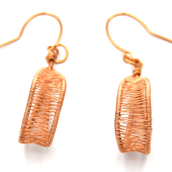 Cercei handmade Wire Lace - imagine 2