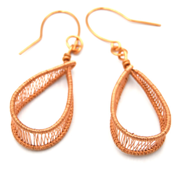 Cercei handmade Wire Lace - imagine 4